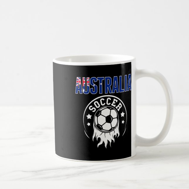 Australien Fotboll Fans Tröja Australiens flagg fo Kaffemugg (Höger)