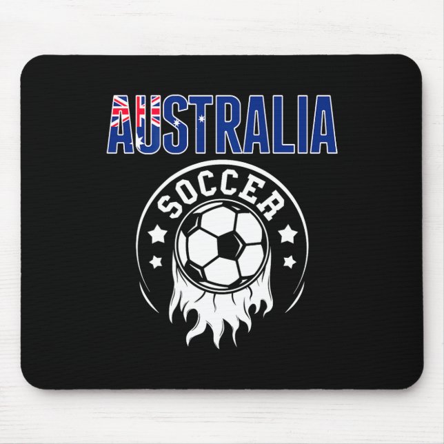 Australien Fotboll Fans Tröja Australiens flagg Fo Musmatta (Framsidan)