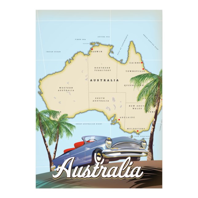 Australien Fototryck (Framsidan)