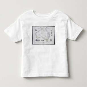 Australien från en serie av världen kartlägger t shirt