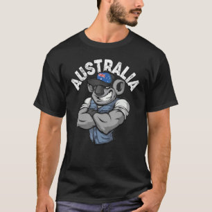 Australien G.day Mate Manar Koala Australian Flagg T Shirt