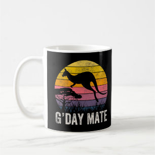 Australien G'day Mate Funny Kangaroo Australian Sy Kaffemugg