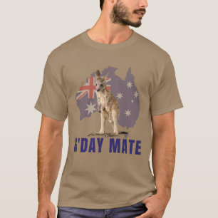 Australien Gday Mate Funny Kangaroo Australian  T Shirt