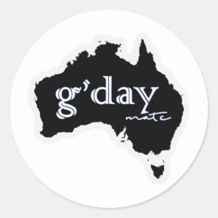 Australien: G'day matt klistermärke