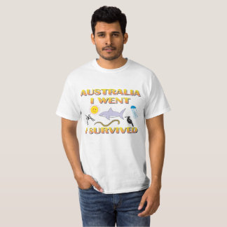 Australien gick jag, mig överlevde tee shirt