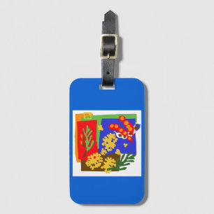 Australien - Golden WATTLE & seed pods - Blue Bagagebricka