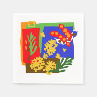 Australien - Golden WATTLE & seed pods Pappersservett