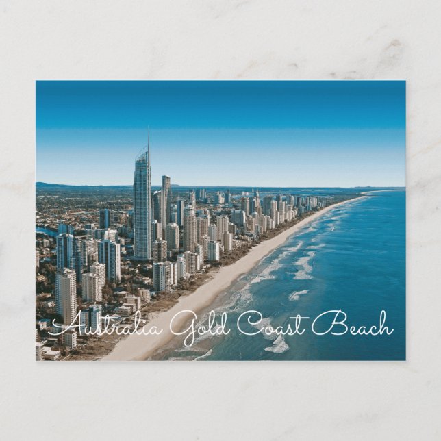 Australien Guld Kusten Beach Skylines-vykort Vykort (Framsida)