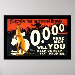 Australien har lovat Storbritannien (gräns) Poster