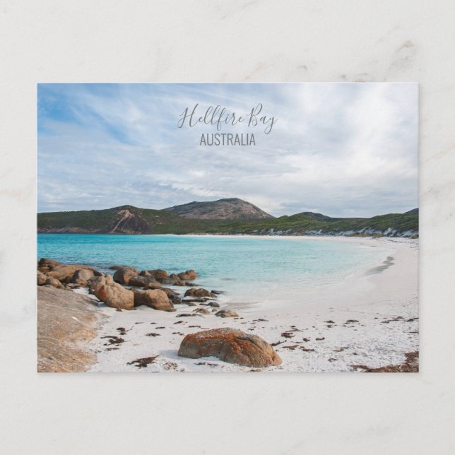 Australien Hellfire Bay Pristine Beach Photo Vykort (Framsida)