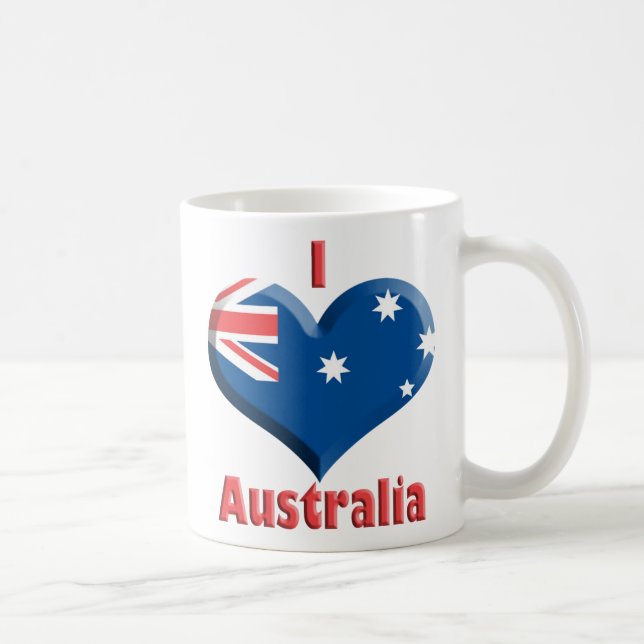 Australien hjärtamugg kaffemugg (Höger)