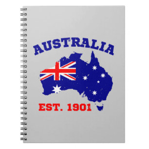 Australien inrättad 1901 anteckningsbok