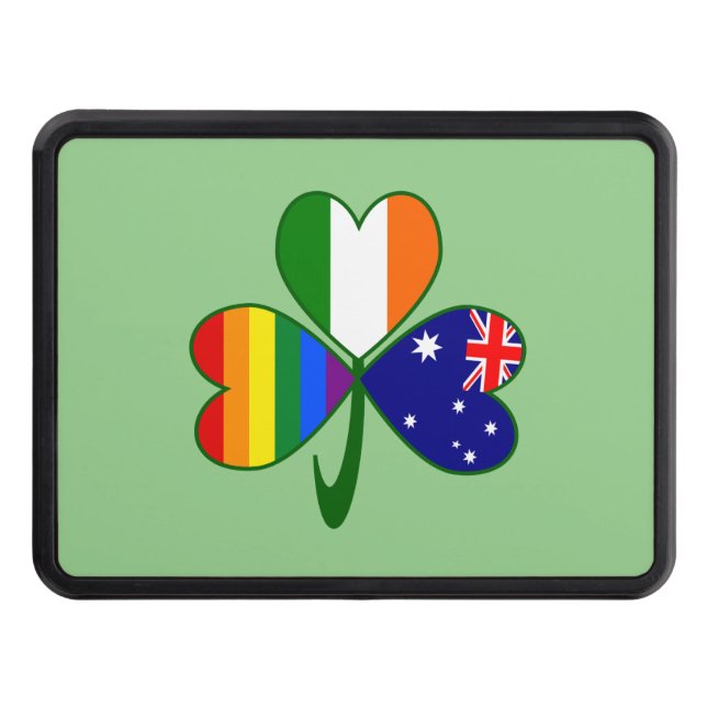 Australien, Irland Gay pride Shamrock Skydd För Dragkrok (Framsidan)