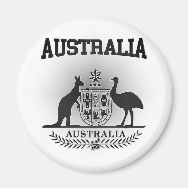 Australien Jackar om Arm Magnet (Framsidan)