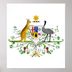 Australien Jackar om Arm Poster