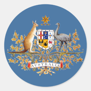 Australien Jackar om Arm Runt Klistermärke