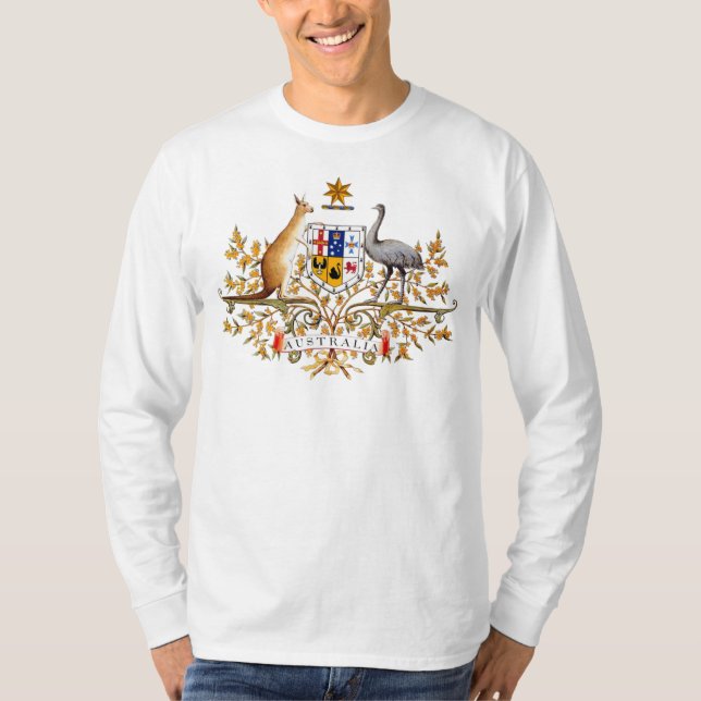 Australien Jackar om Arm T-shirt (Framsida)