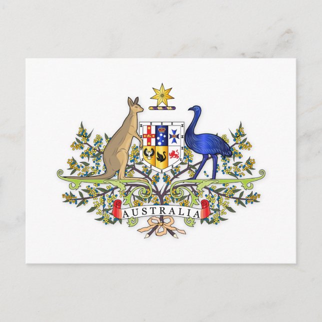 Australien jackar om arm vykort (Framsida)