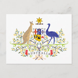 Australien Jackar om Arm Vykort