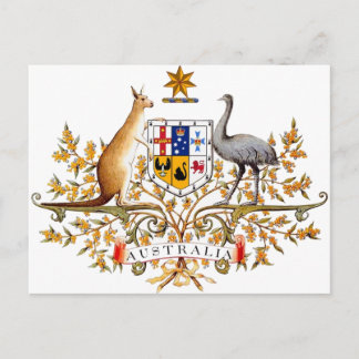 Australien jackar om arm vykort