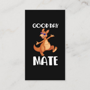 Australien Kangaroo Animal Australian Flagga Aussi Visitkort