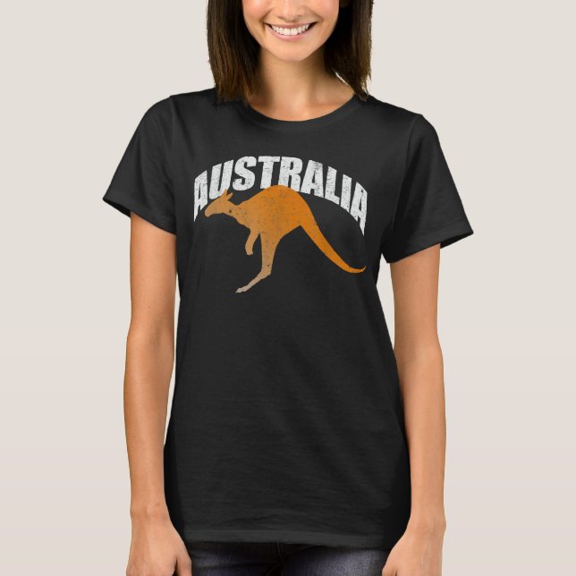 Australien Kangaroo | Australian Souvenir T-shirt (Framsida)