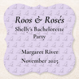 Australien Kangaroo Bachelorette Party Design Underlägg Papper