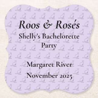 Australien Kangaroo Bachelorette Party Design Underlägg Papper