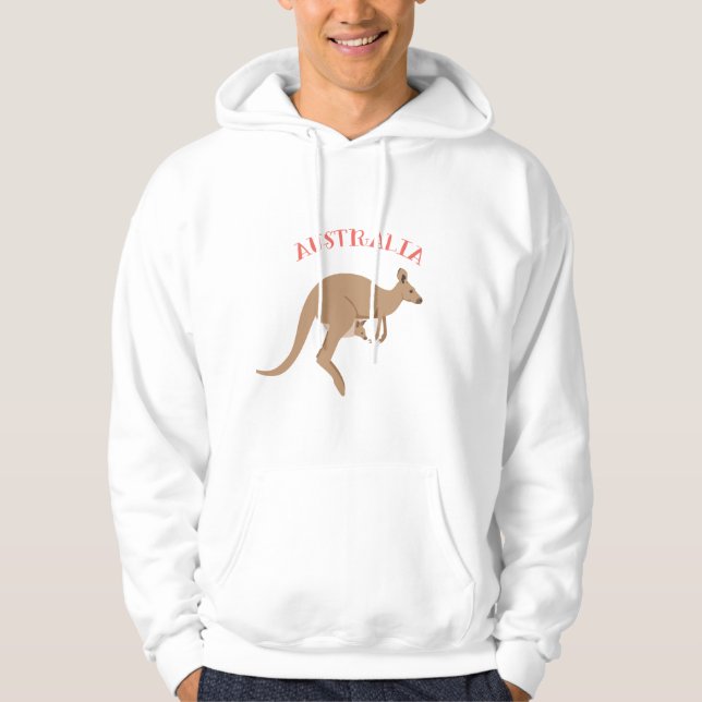 Australien Kangaroo Hoodie (Framsida)