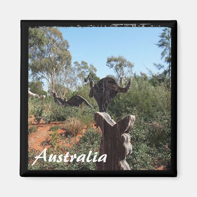 Australien - Kangaroo (Magnet) Magnet (Framsidan)
