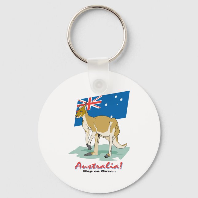 Australien Kangaroo Nyckelring (Framsida)