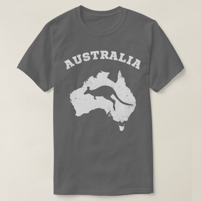 Australien Kangaroo PatrioticVintage T Shirt (Design framsida)