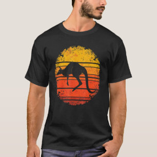 Australien Kangaroo Zoo Animal Aussie Retro Kangar T Shirt