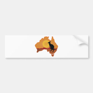Australien känguru bildekal