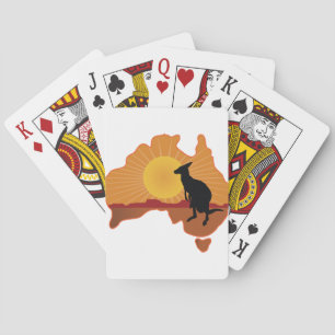 Australien känguru kortlek