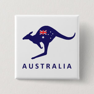 AUSTRALIEN KÄNGURUFLAGGA KNAPP