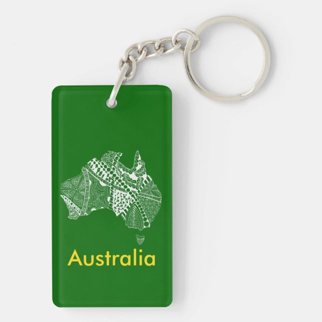 Australien Karta Aussie Aussie Aussie Oi Oi Oi Oi (Baksidan)