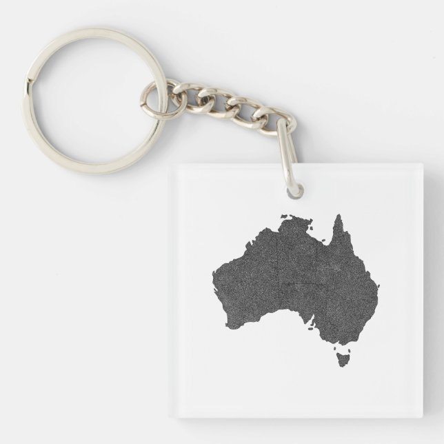 Australien Karta Design med Gömt Gräns (Framsidan)