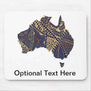 Australien Karta Tan-Blue-Red Musmatta
