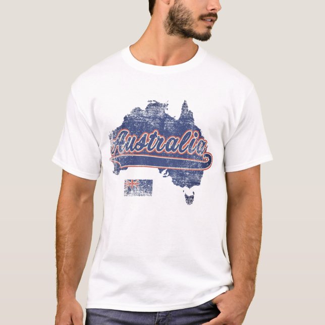 Australien Karta Tee (Framsida)