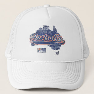 Australien Karta Truckerkeps