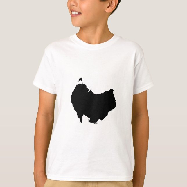 Australien Karta Upp och Ner Visuell Puns Humor Tröja (Framsida)