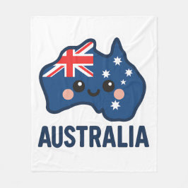 Australien Kawaii Fusion - djärv och positiv Fleecefilt