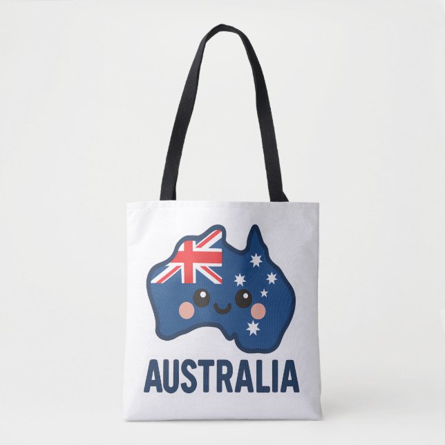 Australien Kawaii Fusion - djärv och positiv Tygkasse (Framsida)