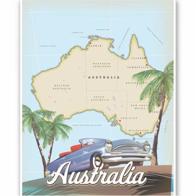 Australien Klistermärken (Framsida)