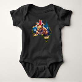 Australien Koala Bear flagga karta T Shirt