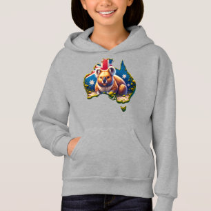 Australien Koala Bear flagga karta T Shirt