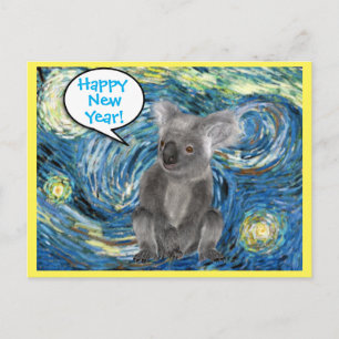 Australien Koala i Starry Natt Spoof Postcard Vykort