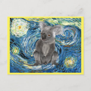 Australien Koala i Starry Natt Spoof Postcard Vykort