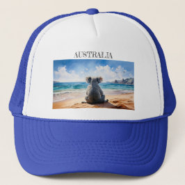 Australien Koala som tittar på havet Keps